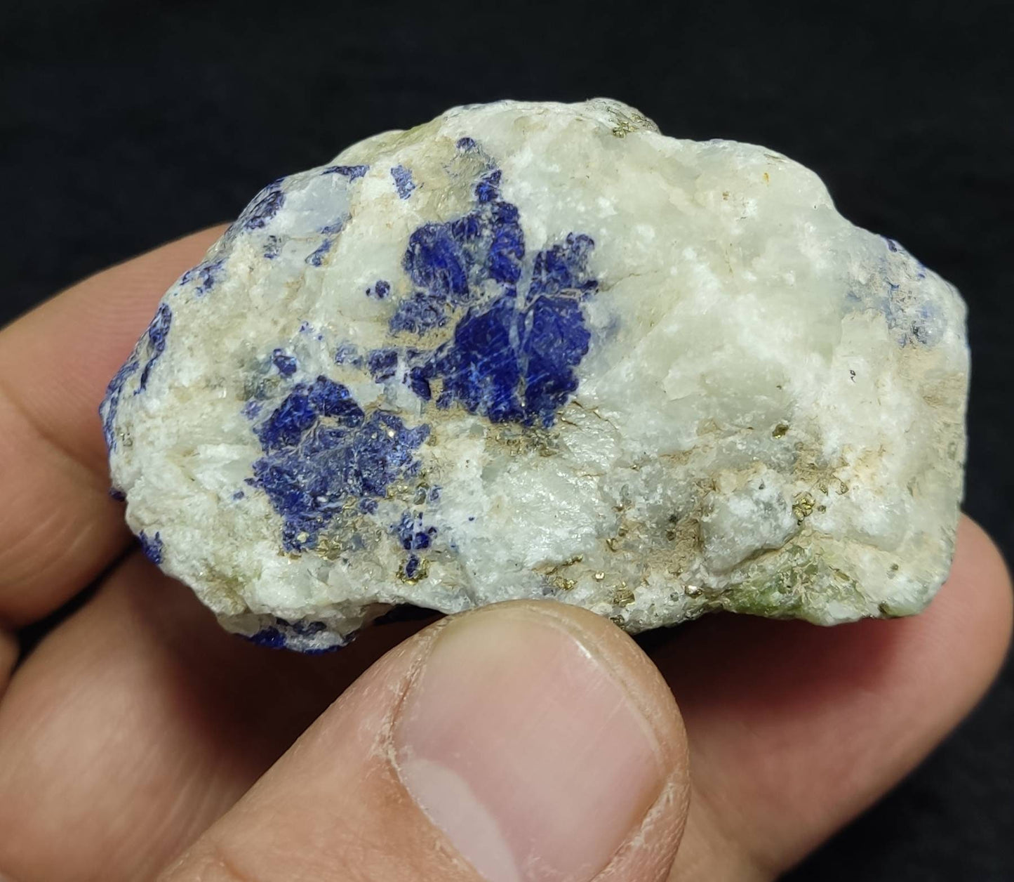 An Aesthetic specimen of Lazurite in matrix with pyrite 99 grams