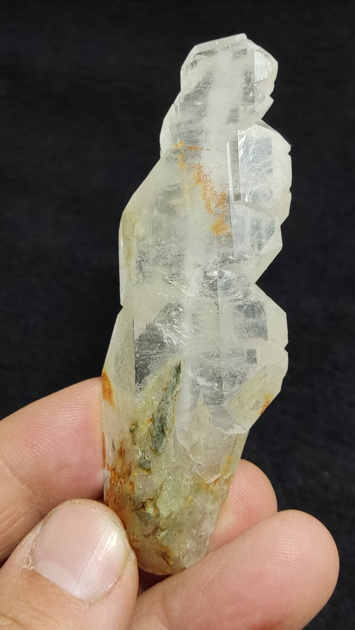 Faden quartz crystal with chlorite inclusions 52 grams