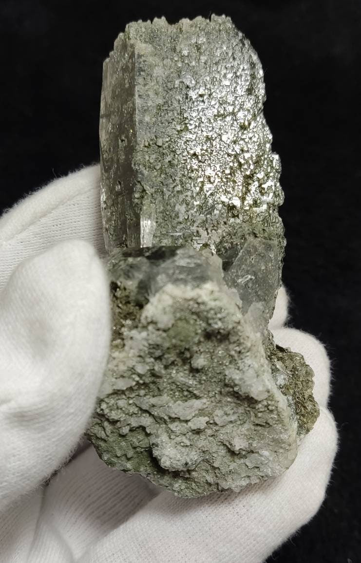 An Aesthetic Natural beautifully terminated Chlorite Quartz crystal specimen 153 grams