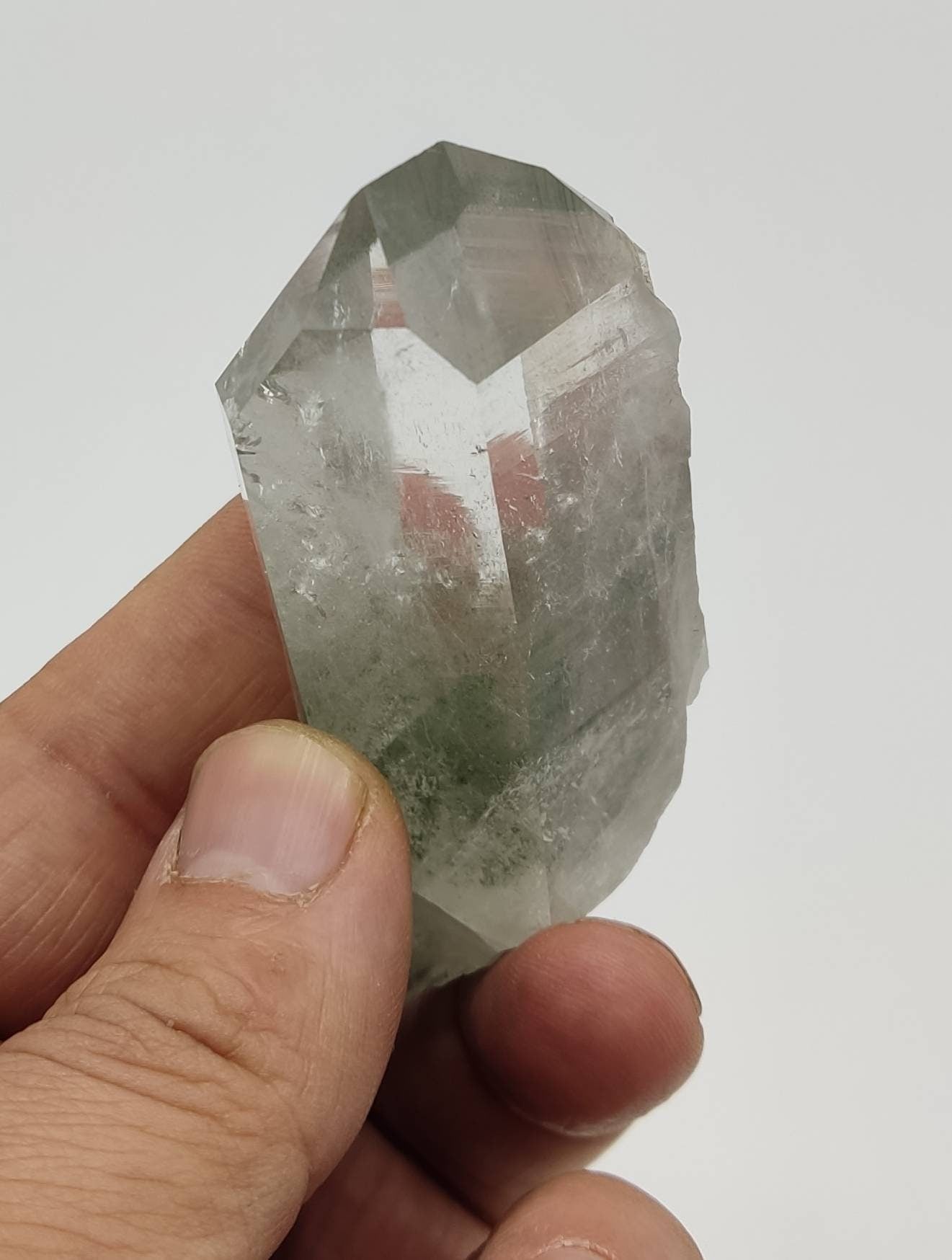 terminated Chlorite Quartz crystal 94 grams