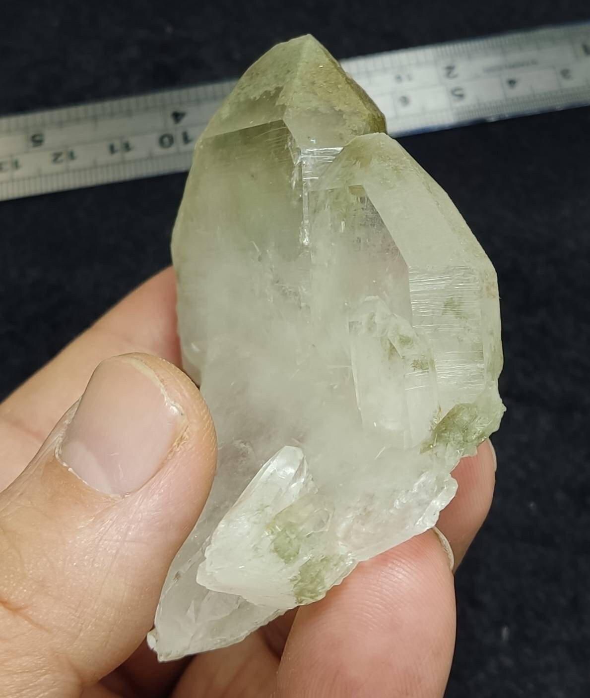 Chlorite Quartz Crystal 89 grams