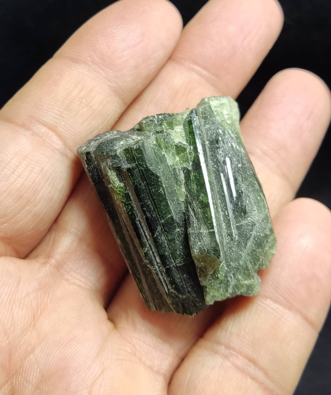 An amazing specimen of diopside crystal 50 grams