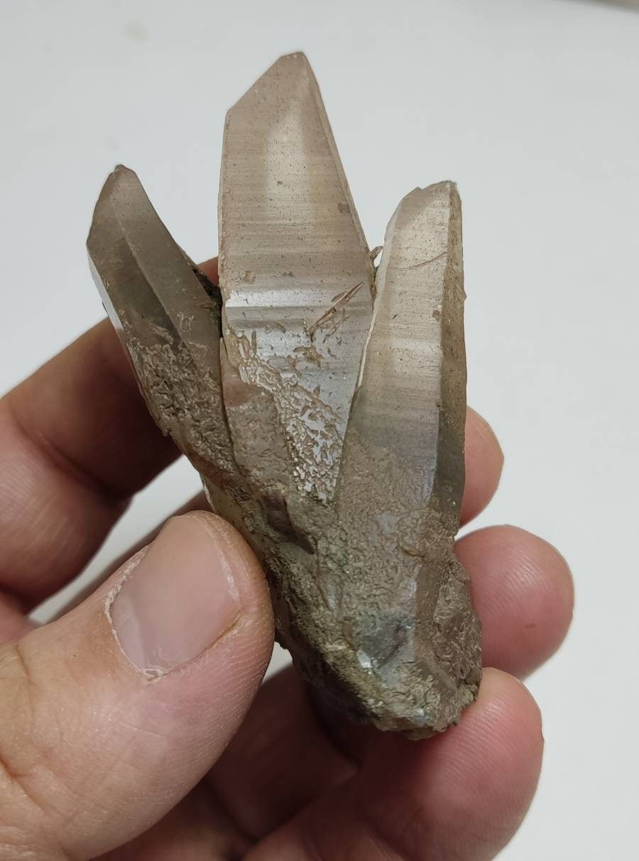 An Aesthetic Natural crystal of beautifully terminated Chlorite Quartz 65 grams