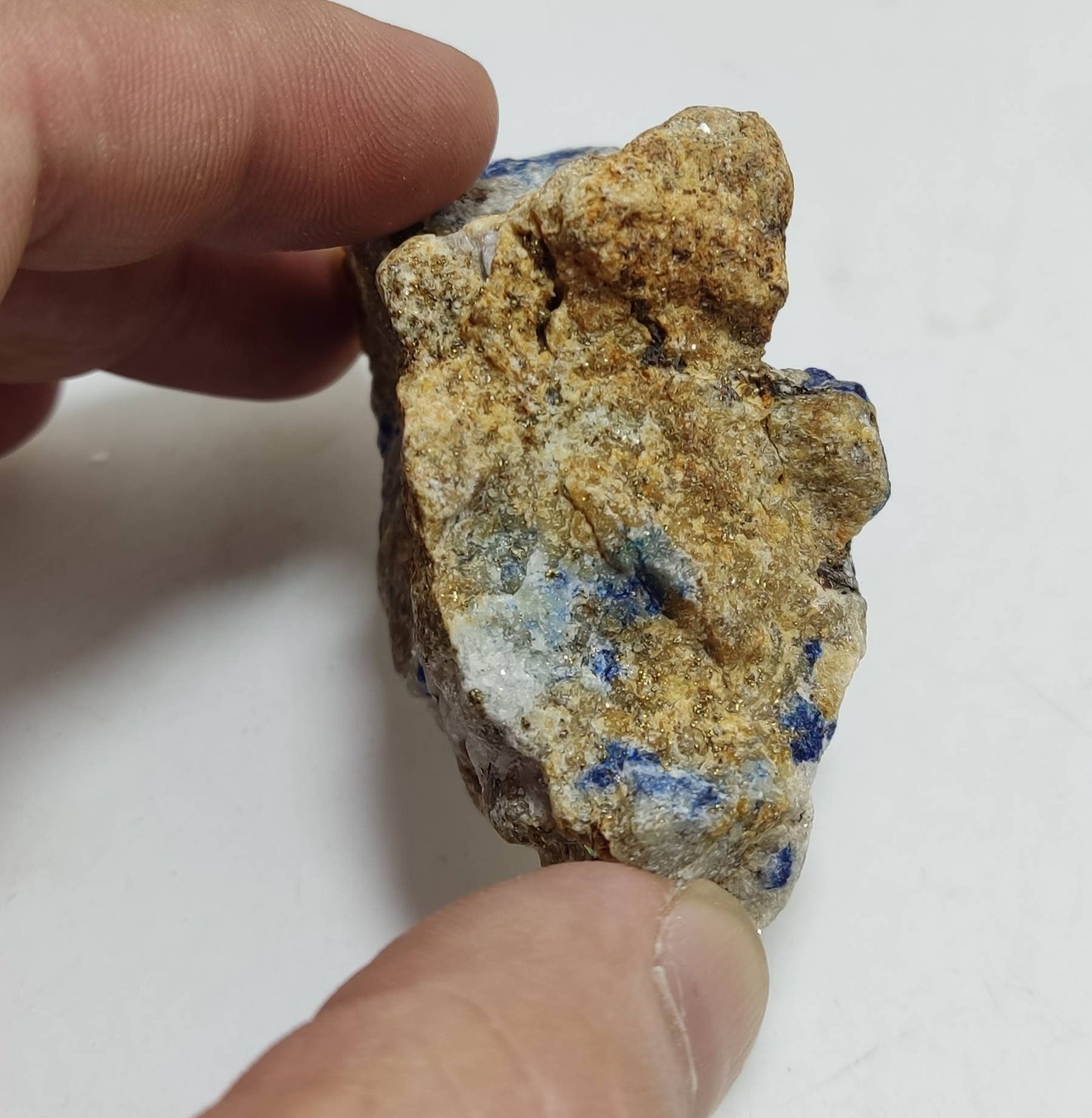 An Aesthetic specimen of Lazurite in matrix with pyrite 112 grams