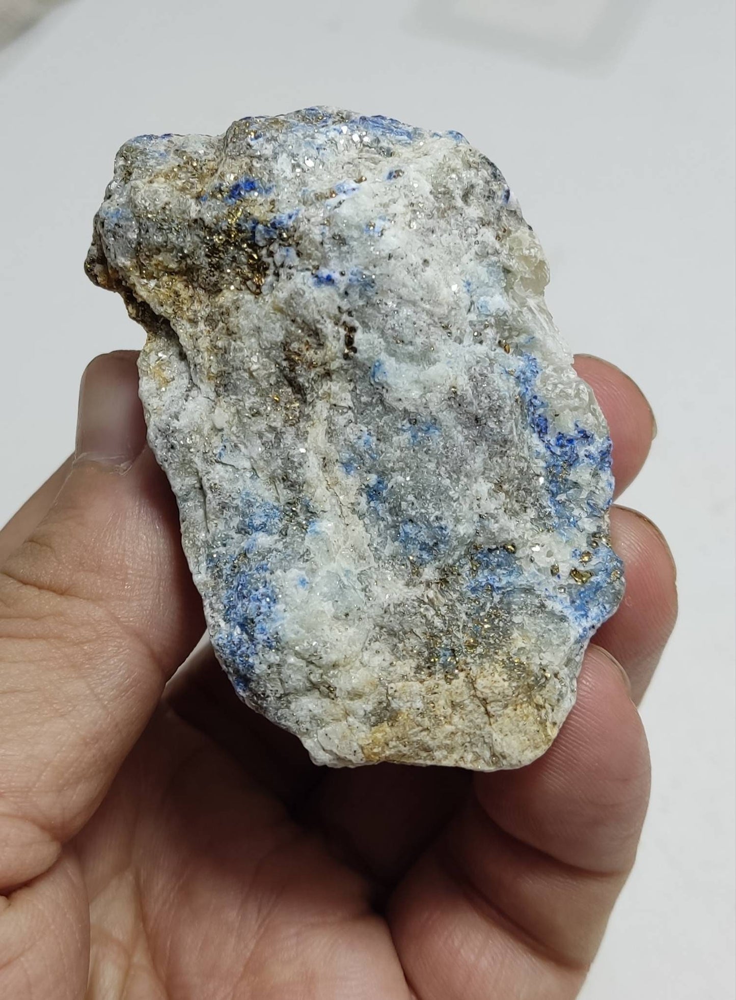 An Aesthetic specimen of Lazurite in matrix with pyrite 142 grams