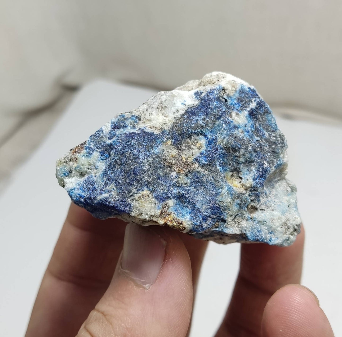 An Aesthetic specimen of Lazurite in matrix with pyrite 120 grams