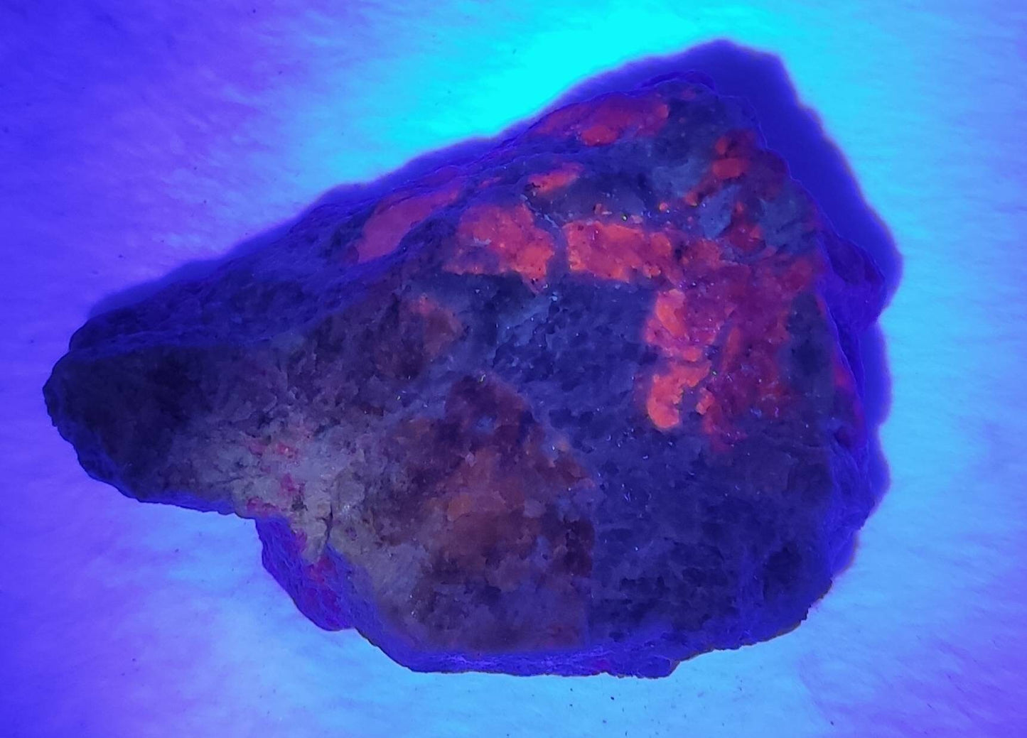 Fluorescent hackmanite in matrix 284 grams