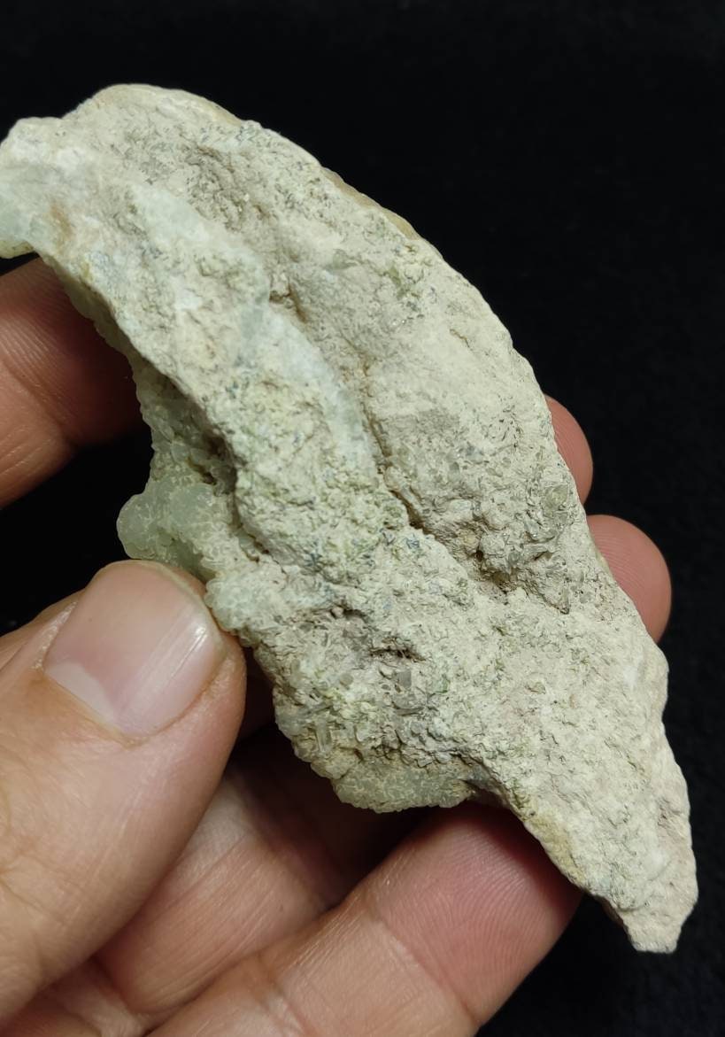 An Aesthetic Natural crystals cluster of prehnite 79 grams