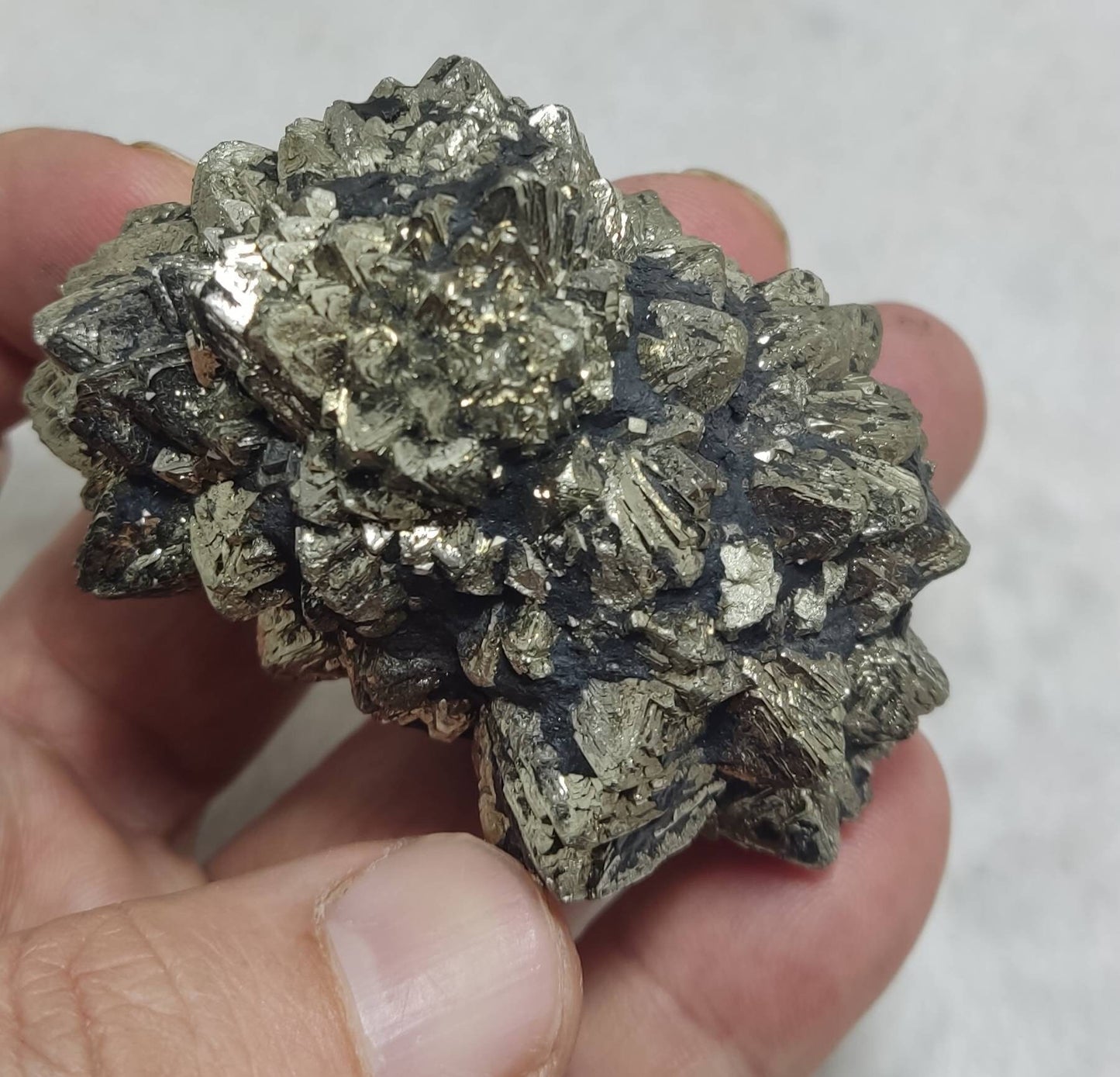 An amazing specimen of pyrite/marcasite 252 grams