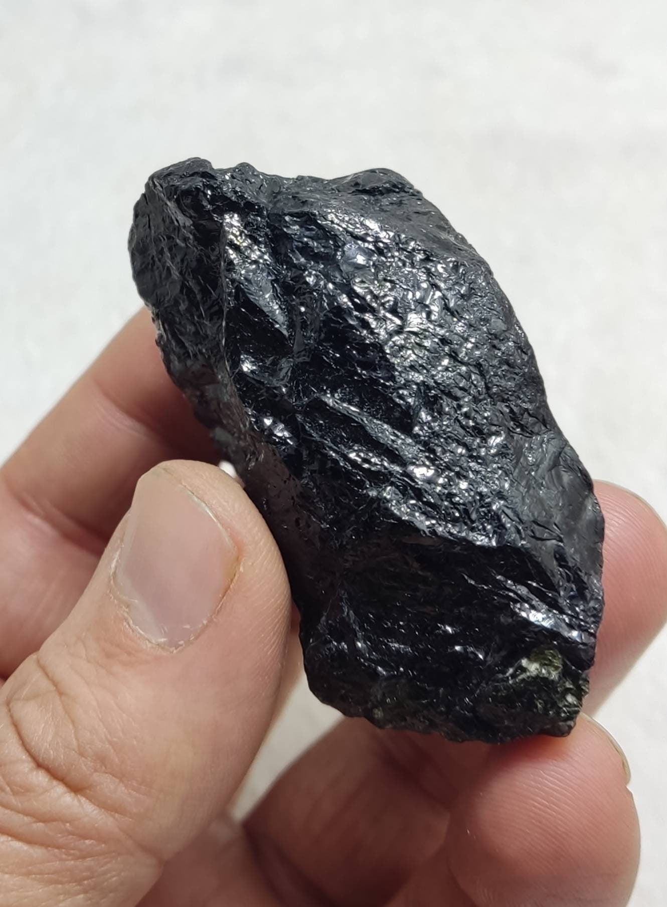 Dark green color Tourmaline crystal specimen 106 grams