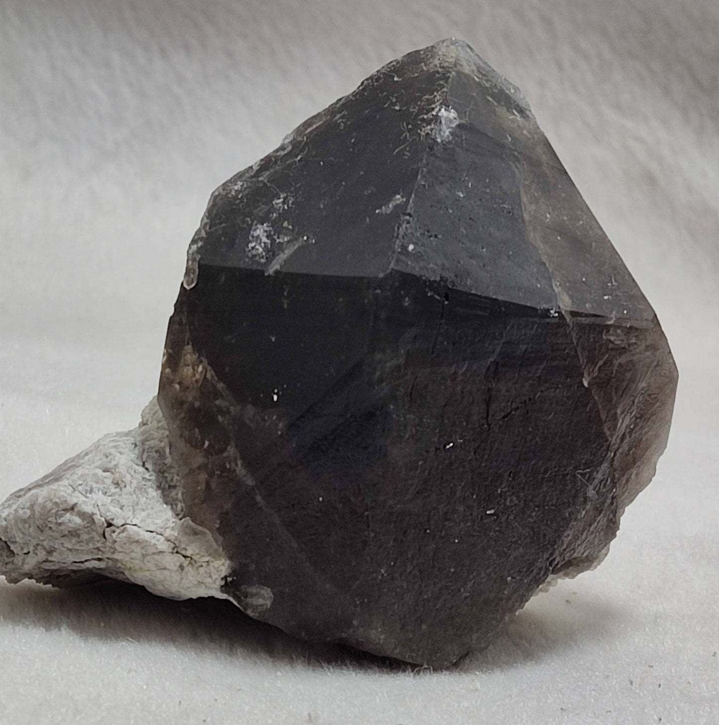 Terminated smoky quartz crystal 215 grams