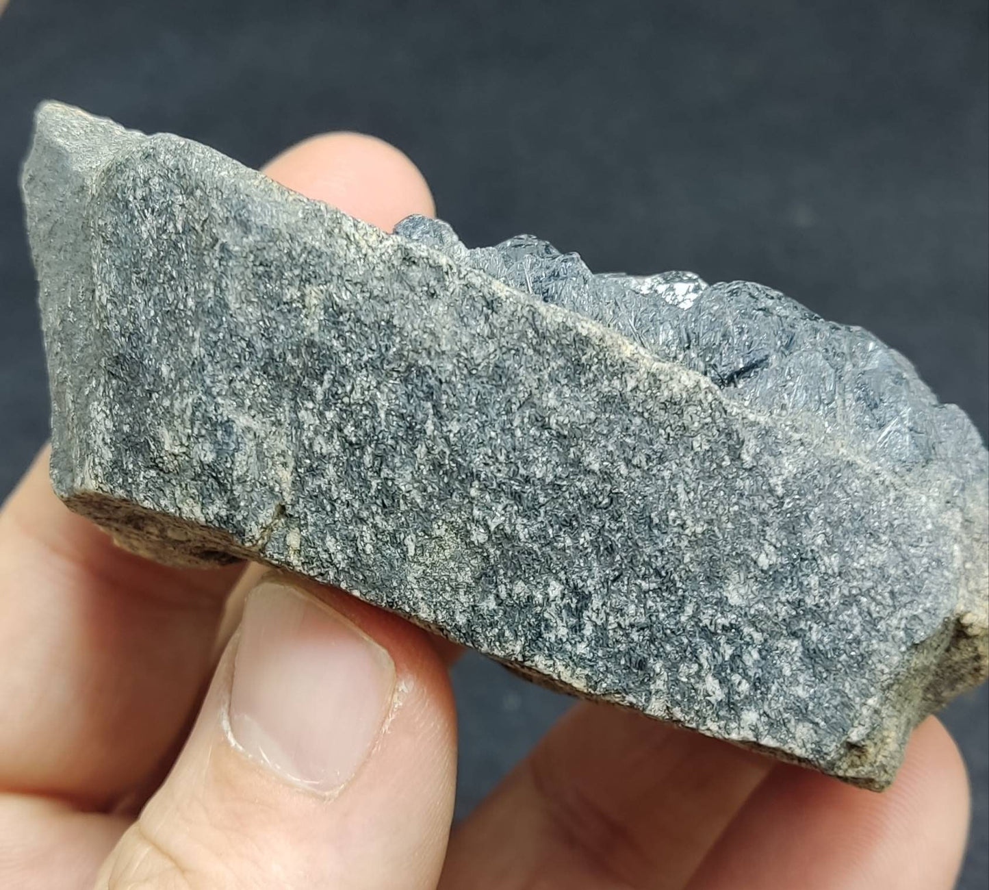 Single beautiful aesthetic aegirine crystals cluster on matrix specimen 140 grams