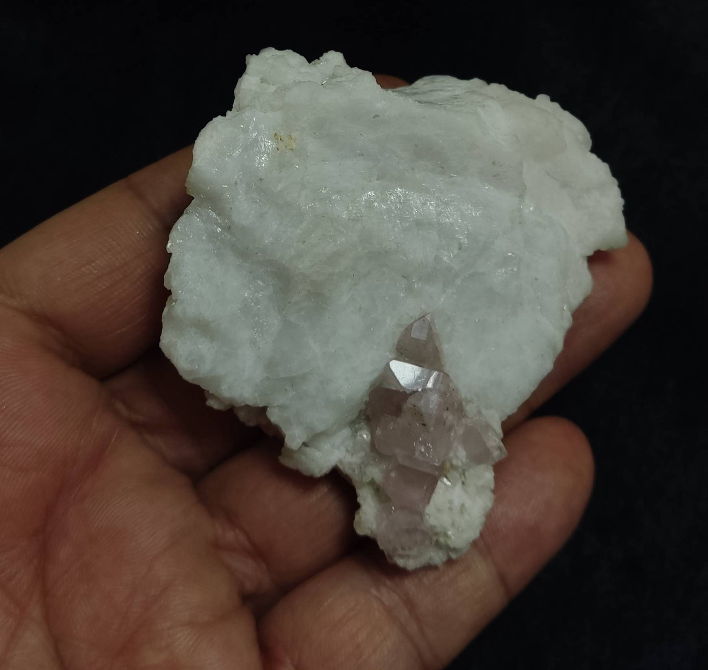 Pink Apatite crystals on matrix 118 grams