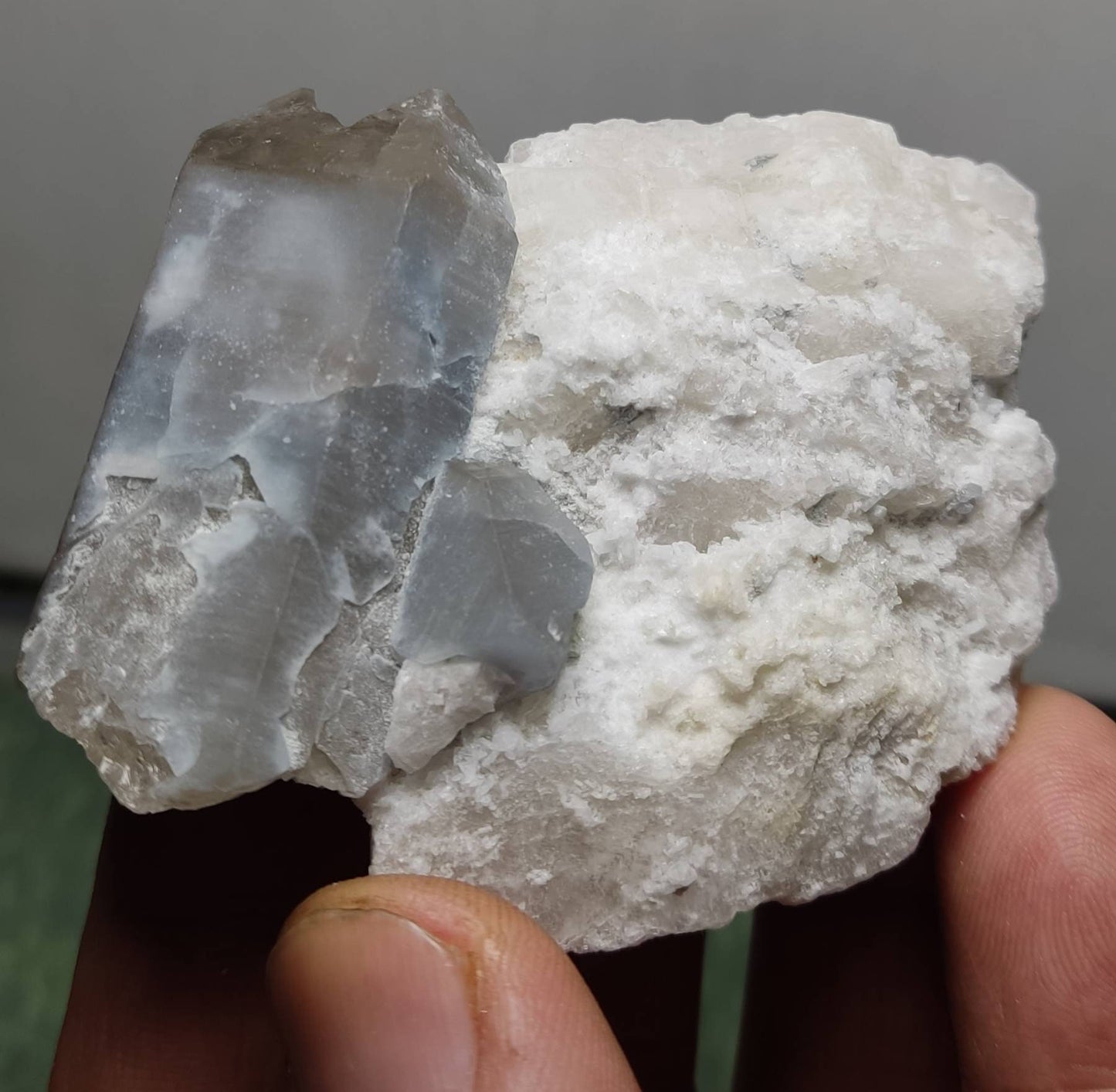 Indicolite tourmaline included Quartz Crystals in matrix an aesthetic specimen 105 grams