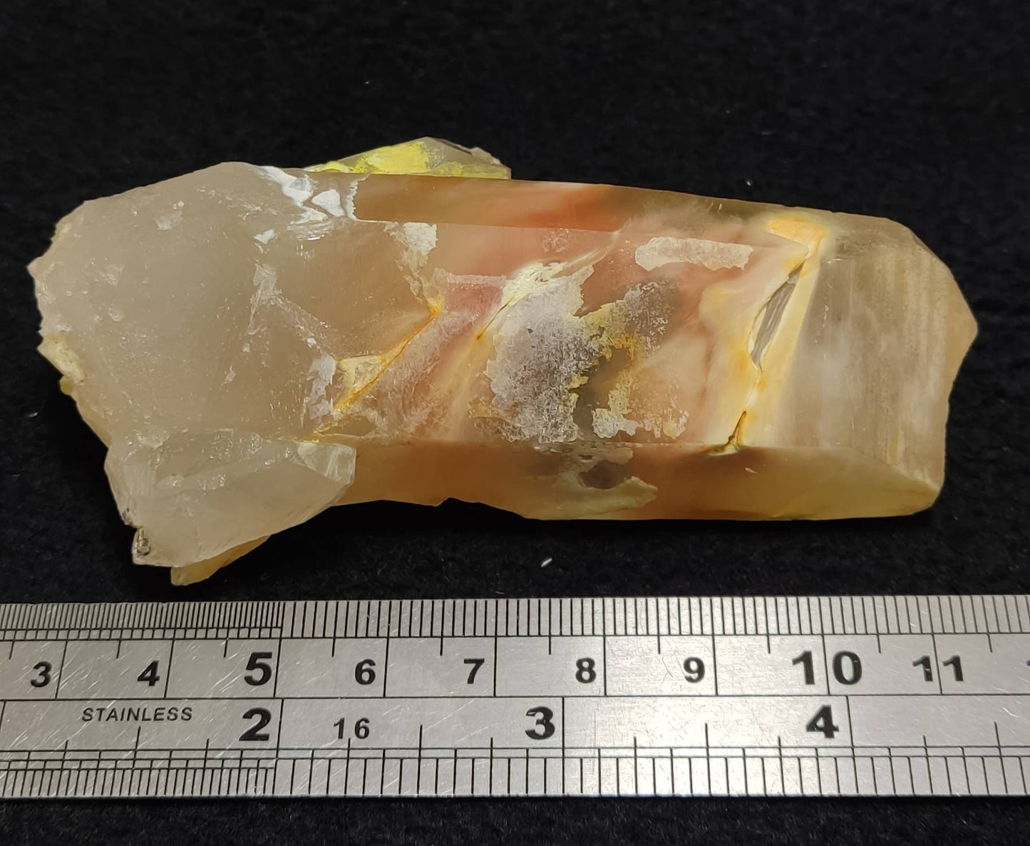 Amphibole included quartz crystal 141 grams