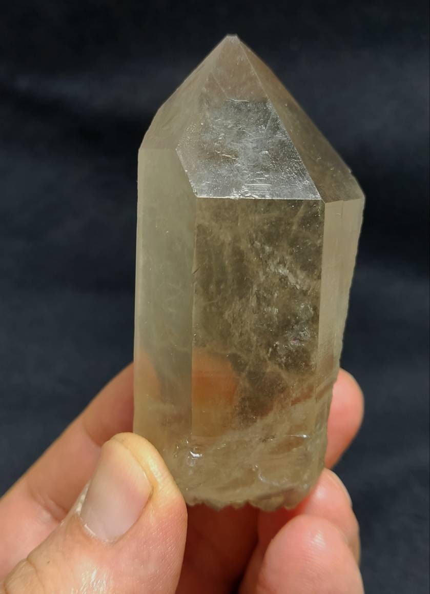 Double terminated smoky Quartz Crystal 122 grams