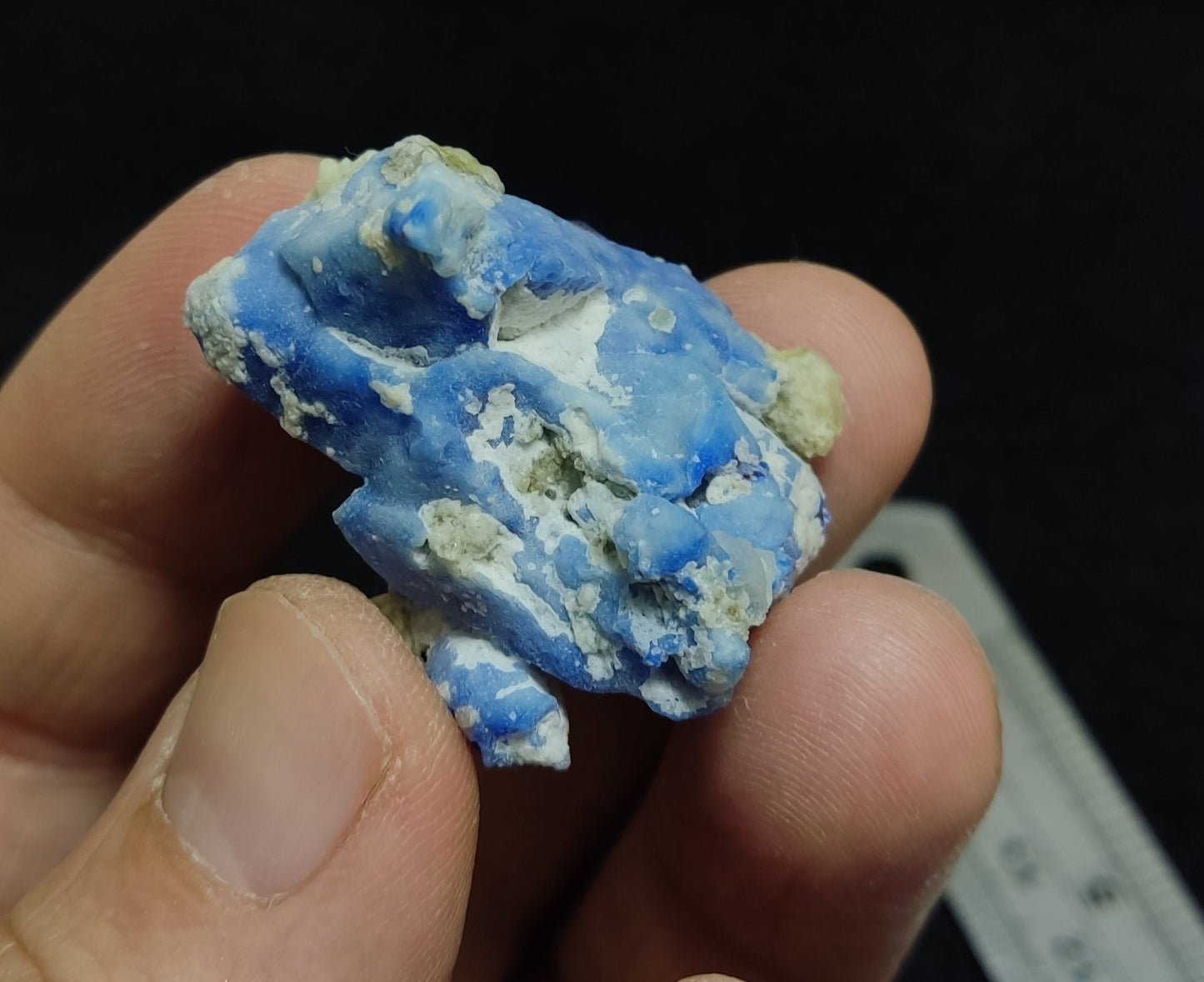 Afghanite Fluorescent specimen with calcite 19 grams