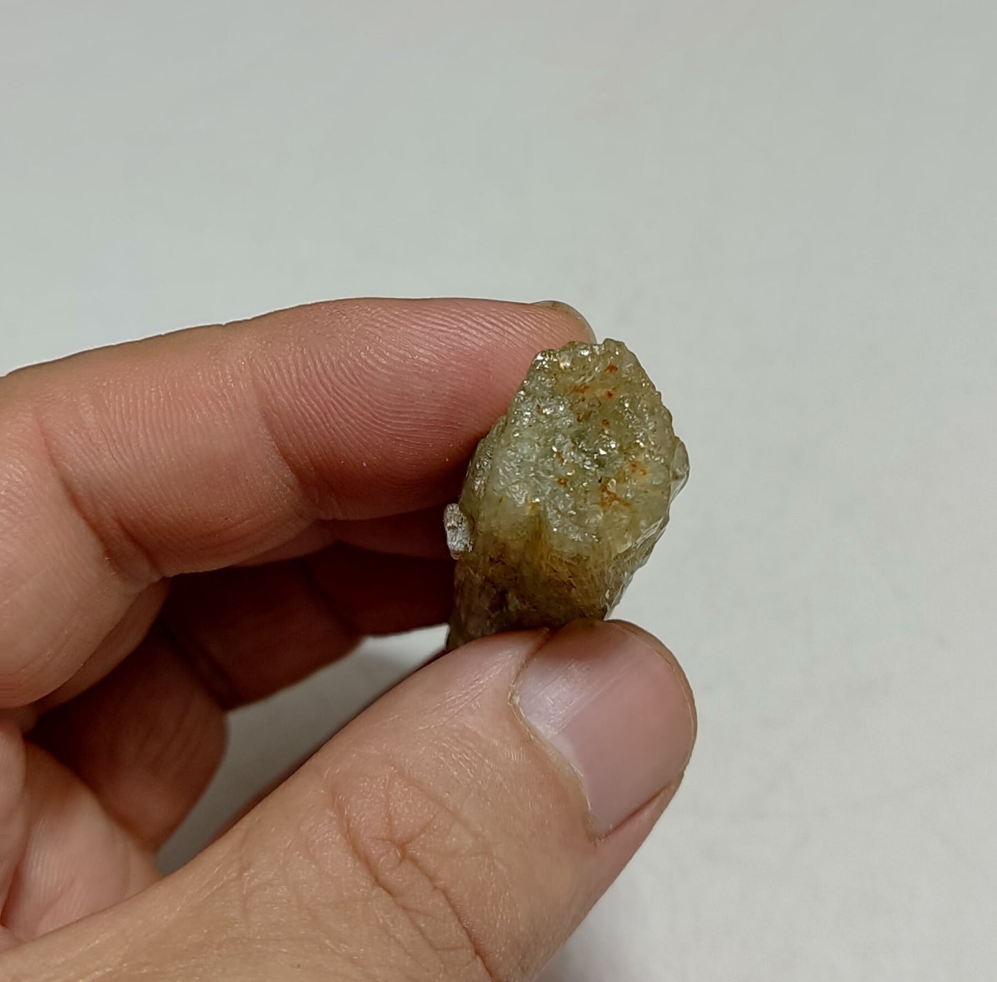 Terminated etched Aquamarine crystal 28 grams