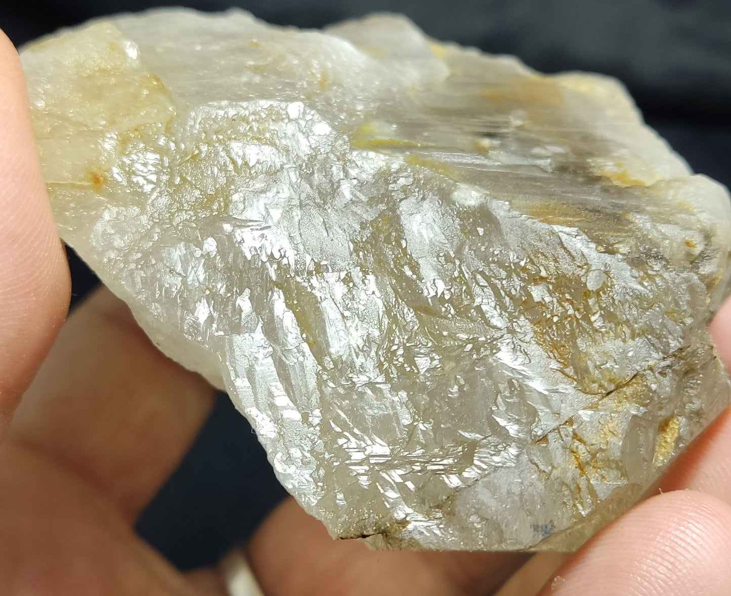 Natural terminated rutiles included quartz 274 grams