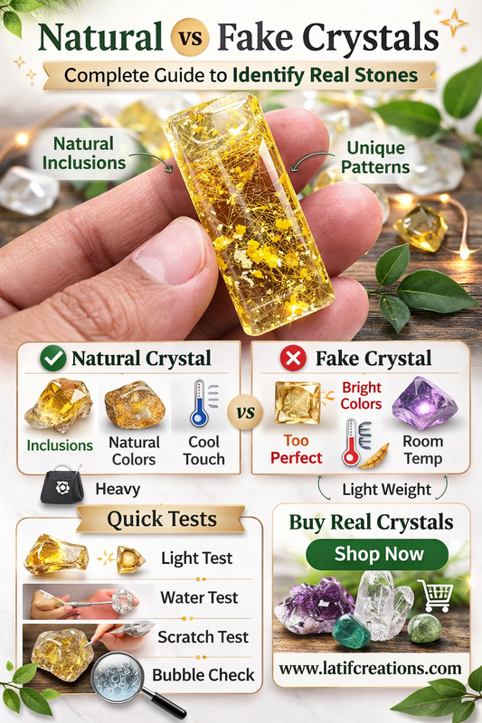 Natural ☘️ vs Fake 🥶 Crystals: How to Identify Real Crystals