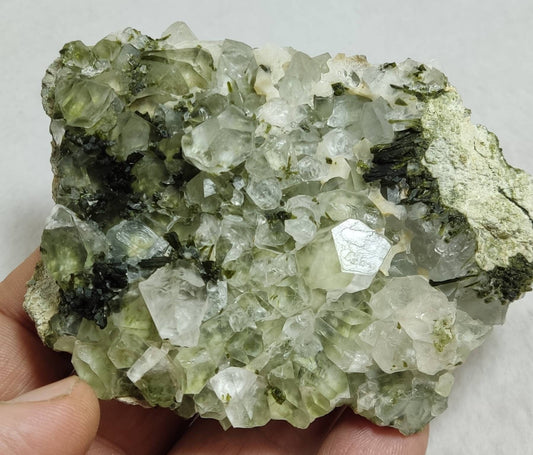 Epidote Quartz – Rare Green Inclusion Crystal | Latif Creations