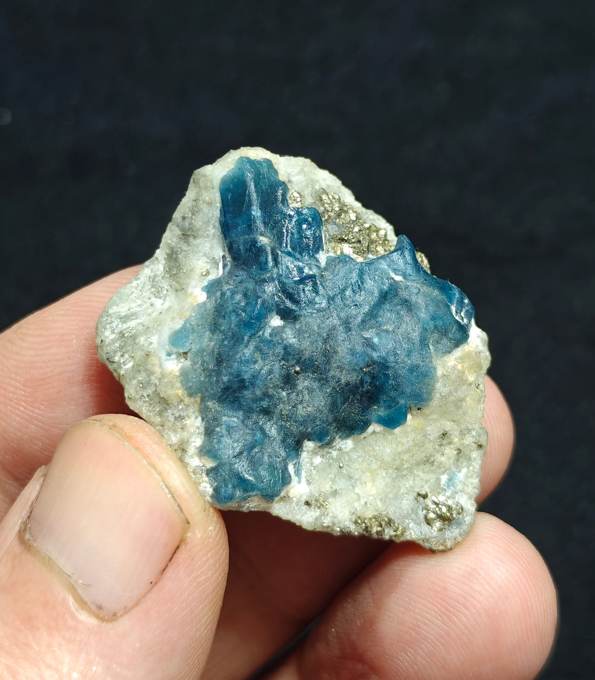 Fluorescent Afghanite with pyrite 19 grams