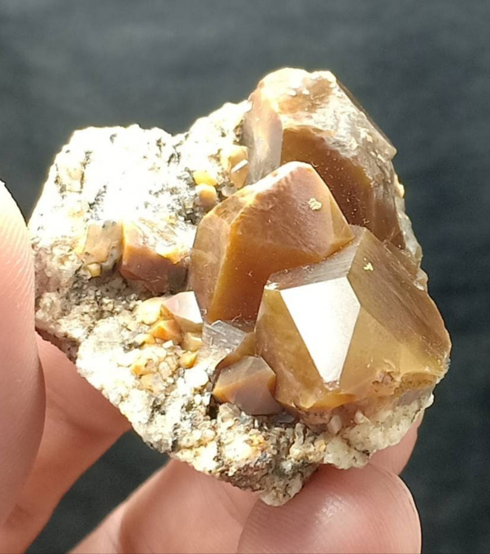 Astrophyllite Quartz Crystals cluster on matrix of granite 44 grams