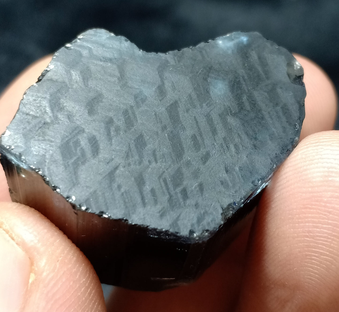 An amazing beautiful perfectly terminated blue cap Tourmaline crystal with some green shades 32 grams