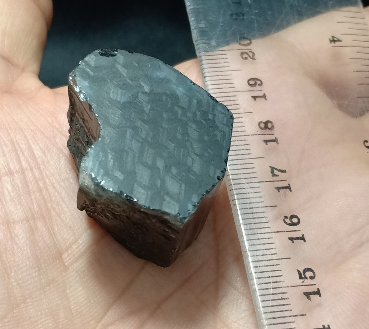 An amazing beautiful perfectly terminated blue cap Tourmaline crystal with some green shades 32 grams