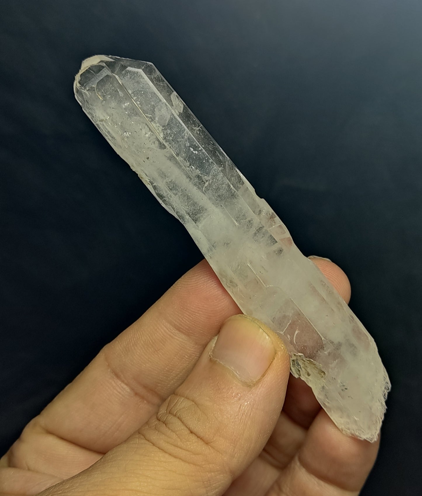 Clear faden quartz crystal 46 grams