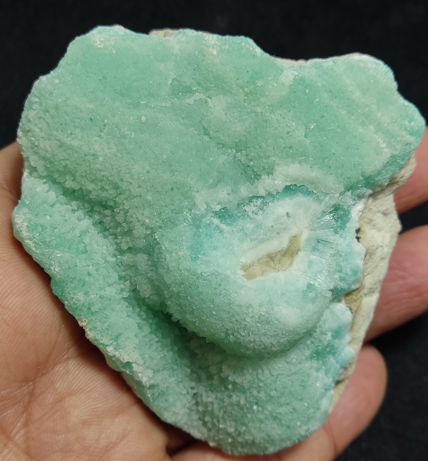 Natural specimen of blue Aragonite 226 grams