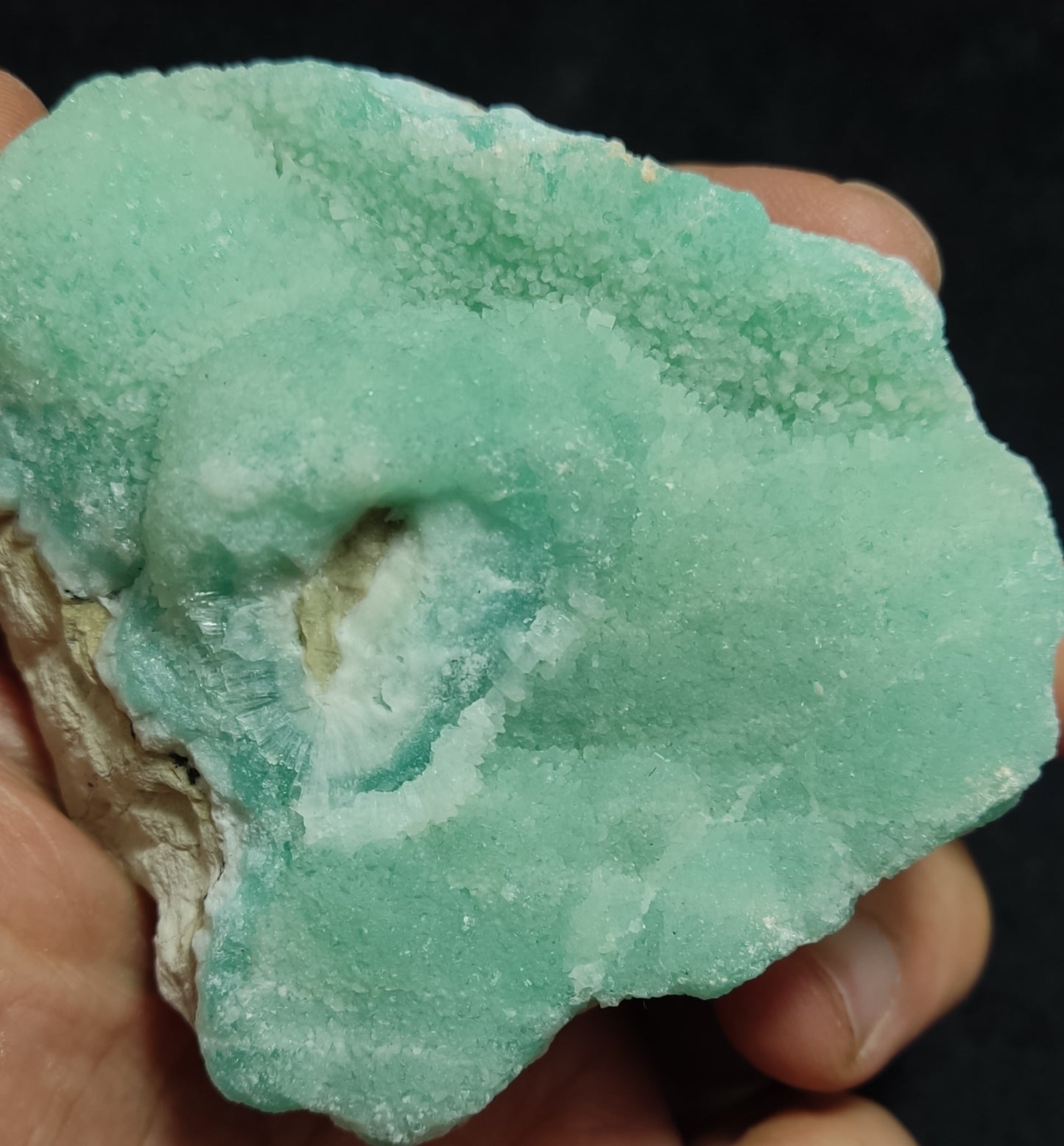 Natural specimen of blue Aragonite 226 grams