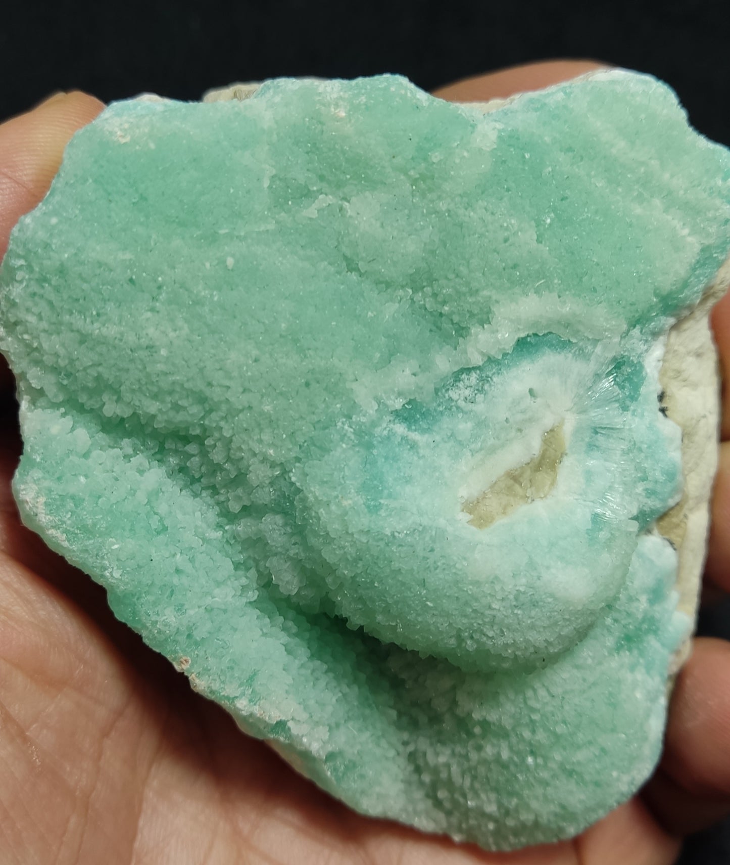 Natural specimen of blue Aragonite 226 grams