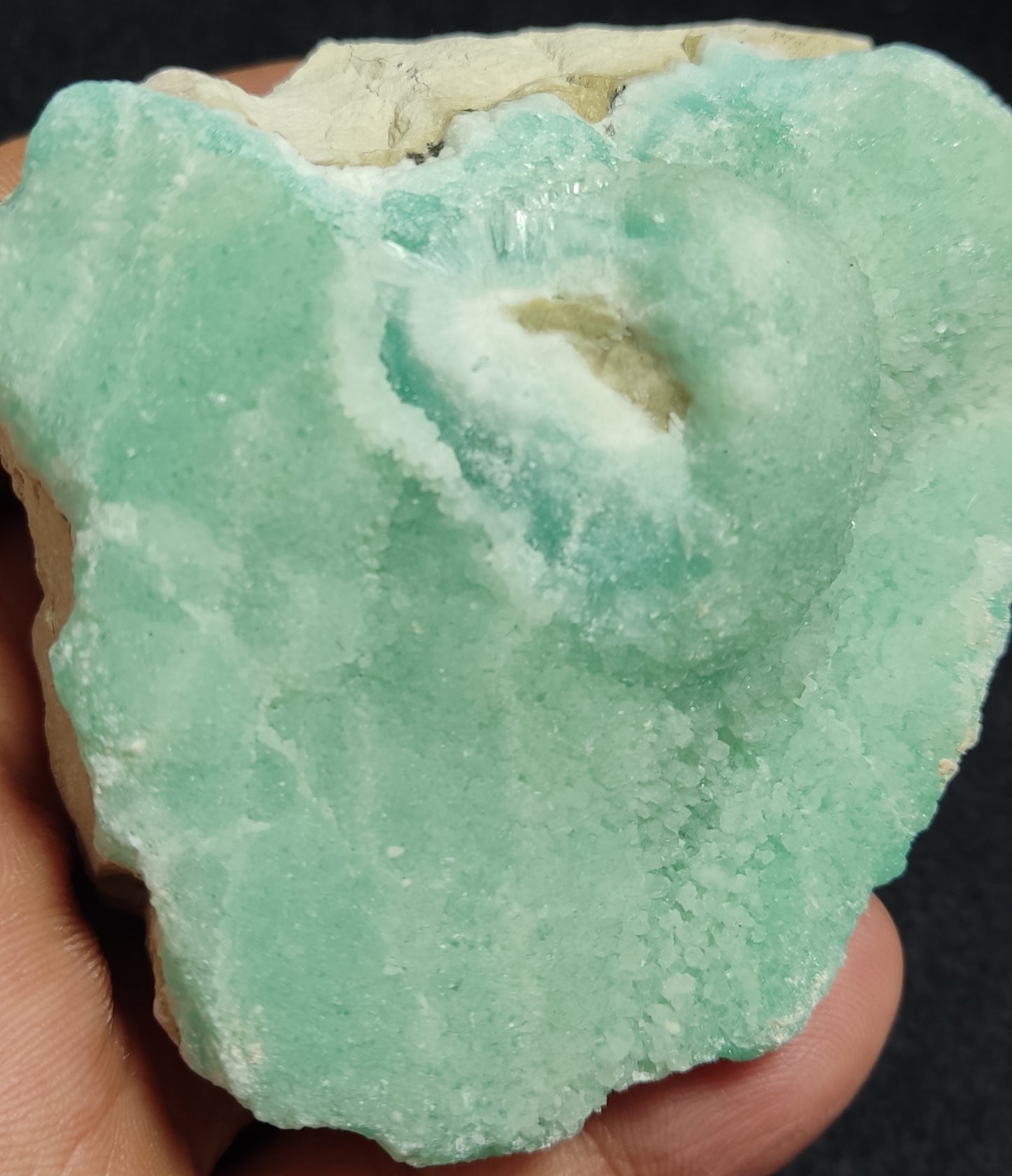 Natural specimen of blue Aragonite 226 grams