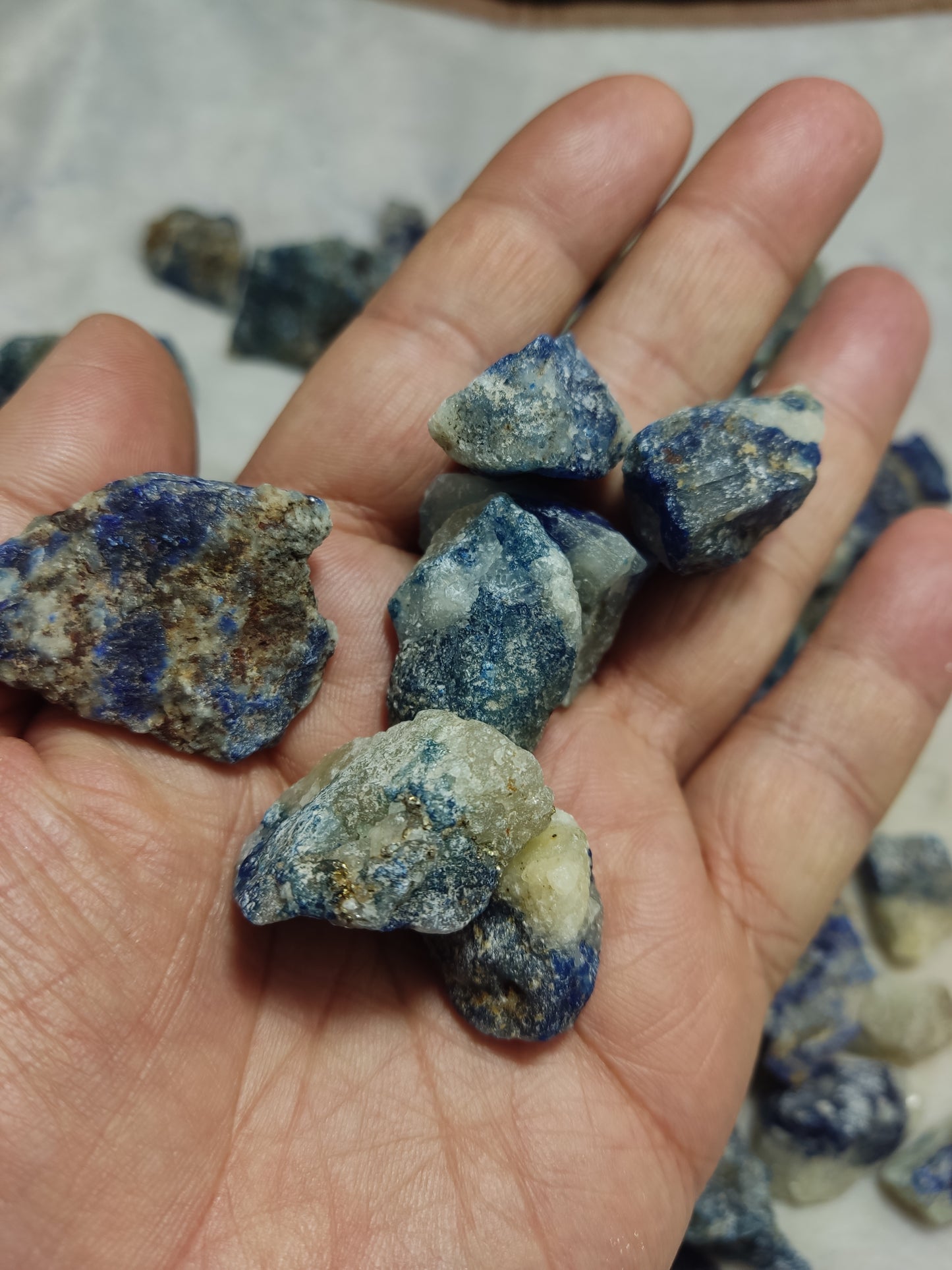 Sodalite/Afghanite fluorescent natural collection 1200 grams