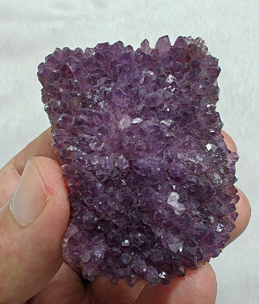 Single Beautiful Drusy Amethyst crystals Cluster with beautiful purple color 89 grams