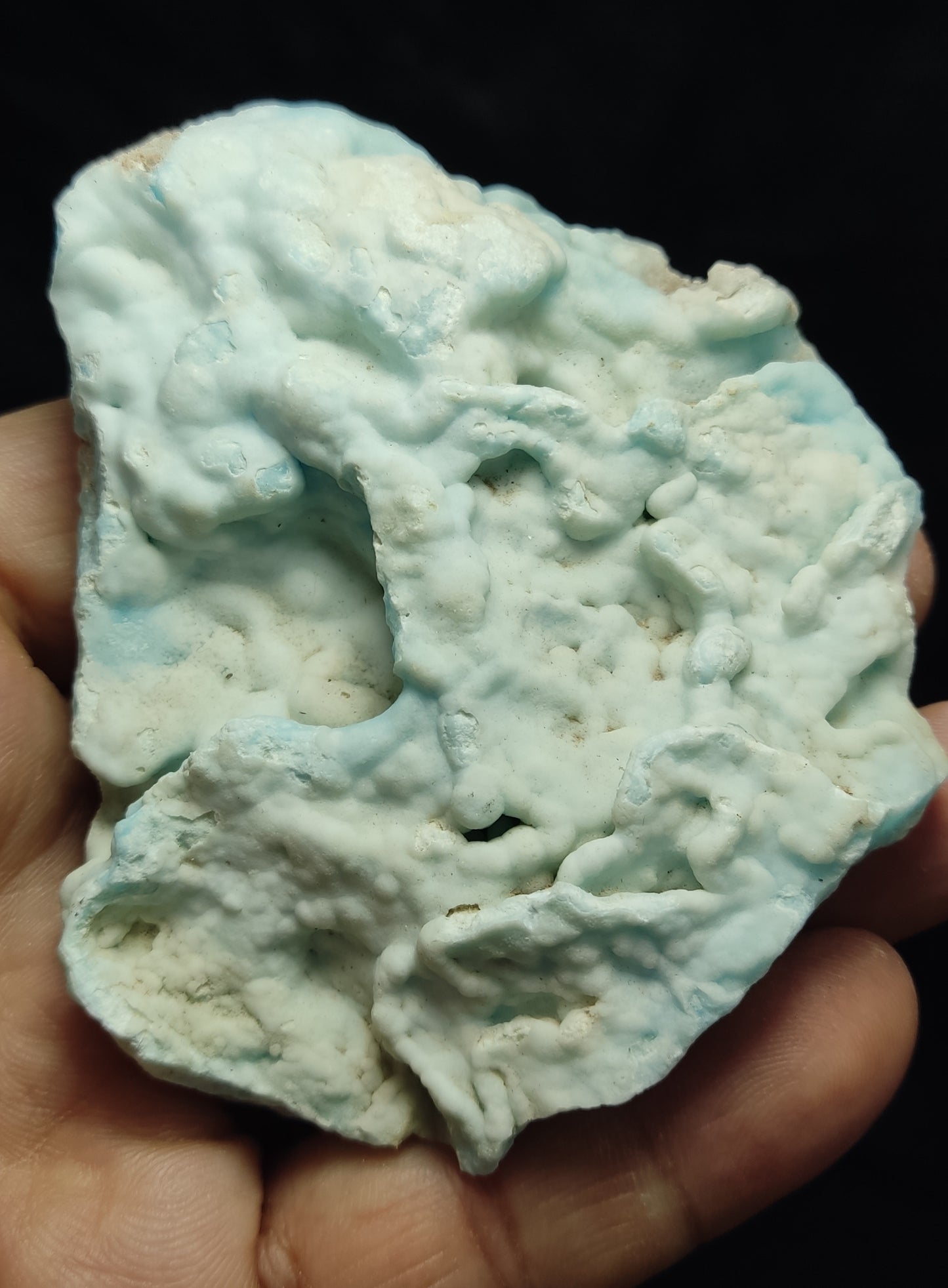 Natural blue aragonite specimen 165 grams