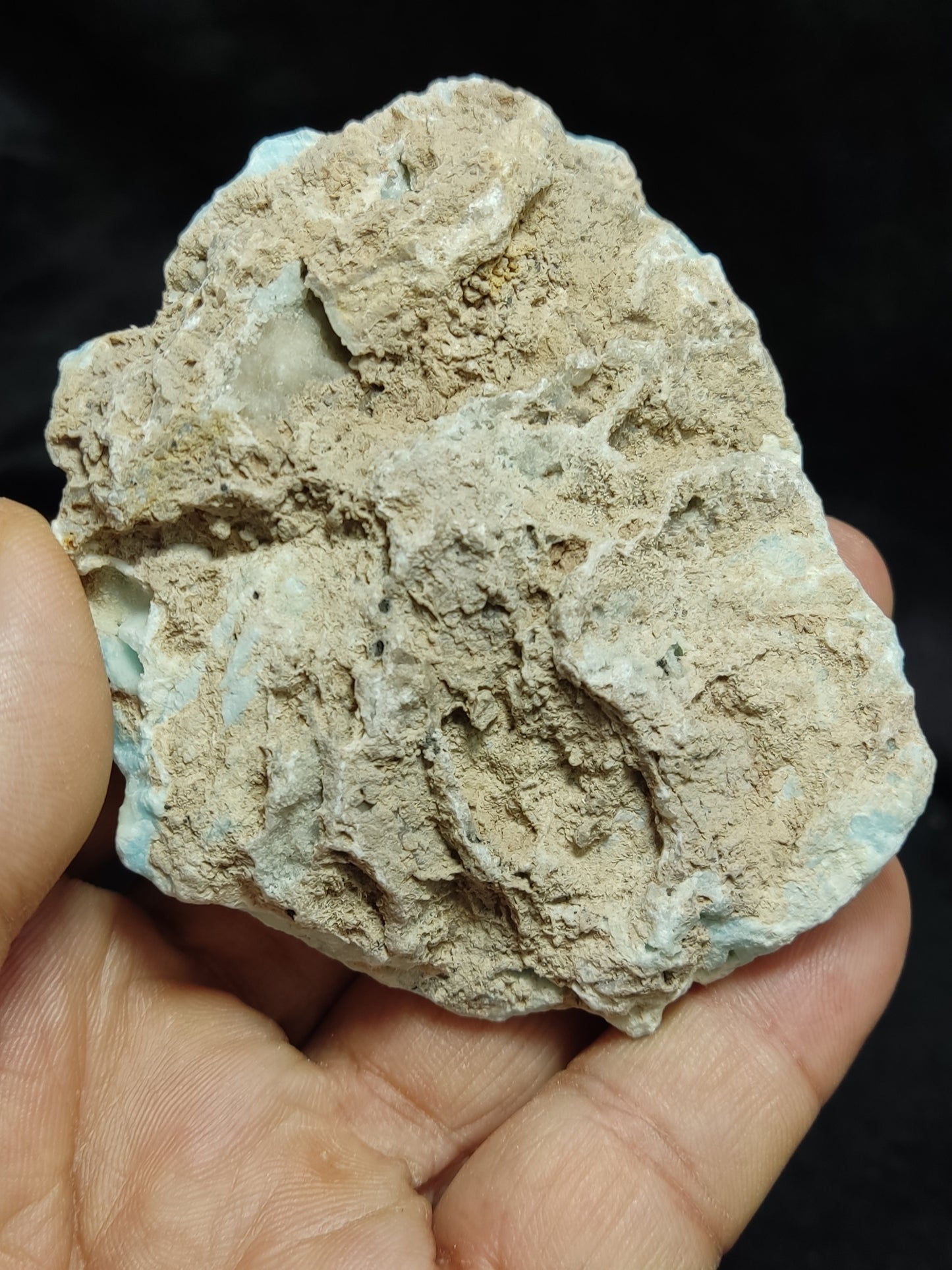 Natural blue aragonite specimen 165 grams