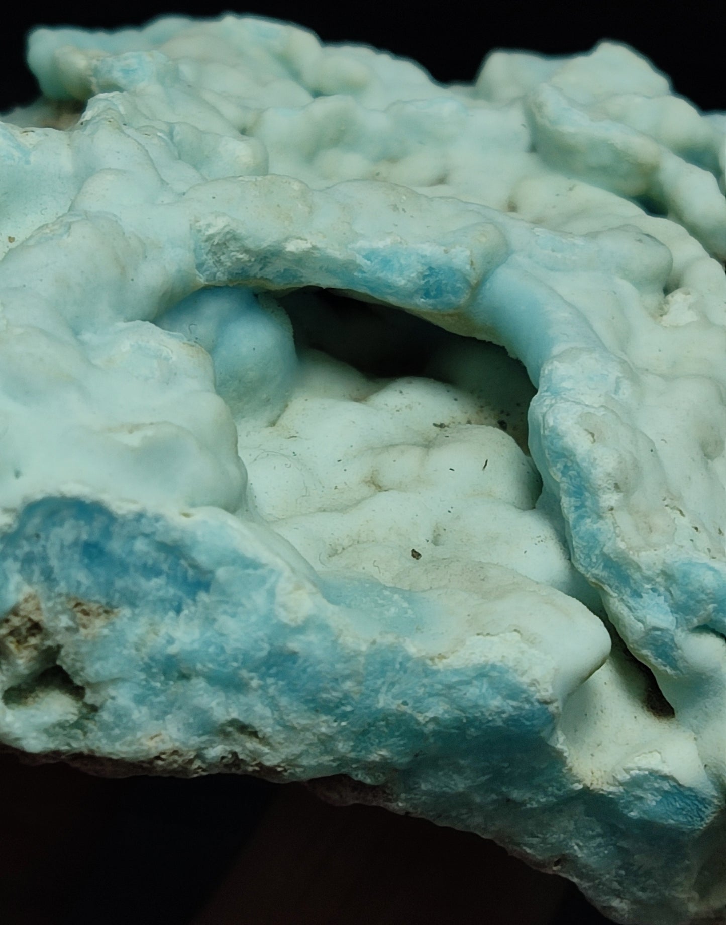 Natural blue aragonite specimen 165 grams