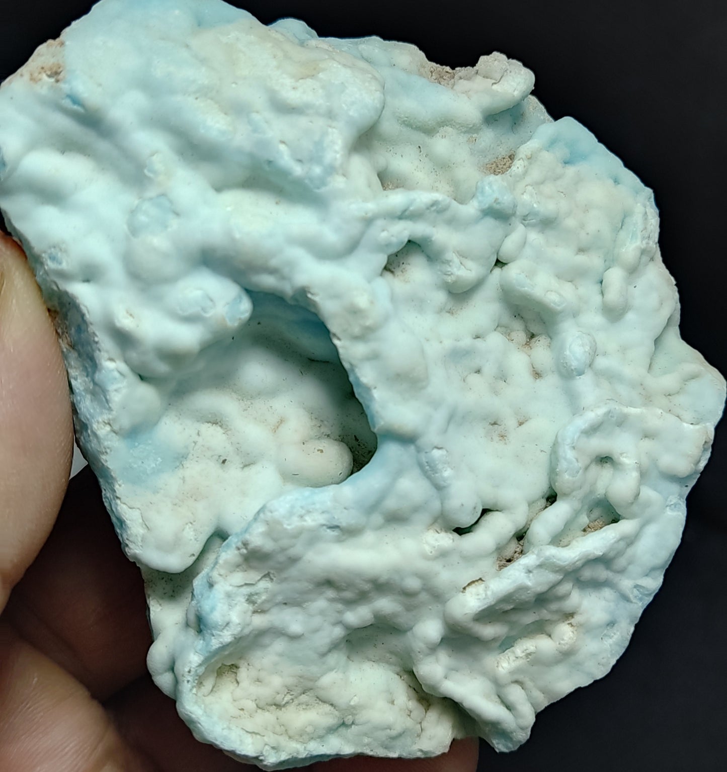 Natural blue aragonite specimen 165 grams