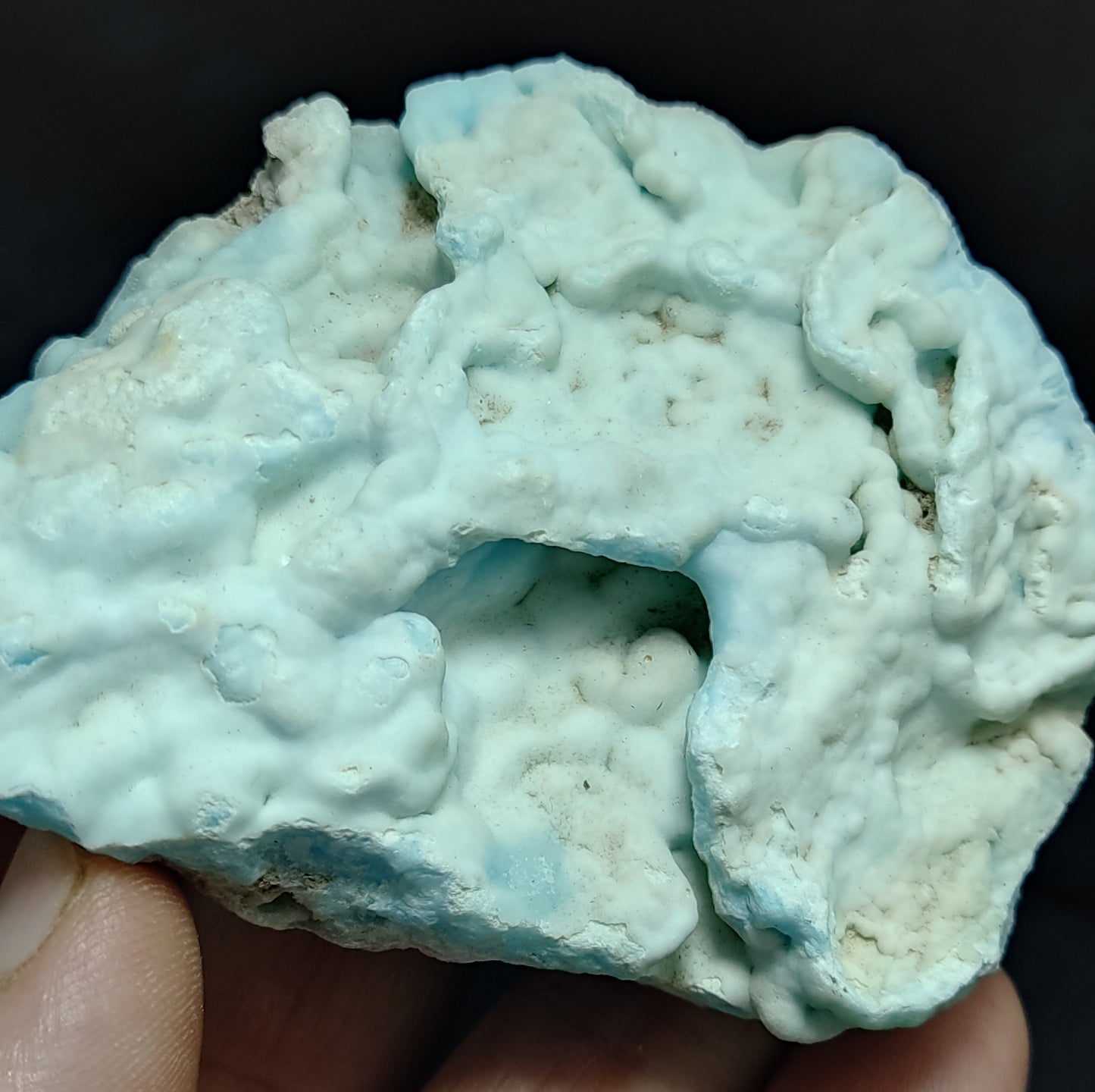 Natural blue aragonite specimen 165 grams