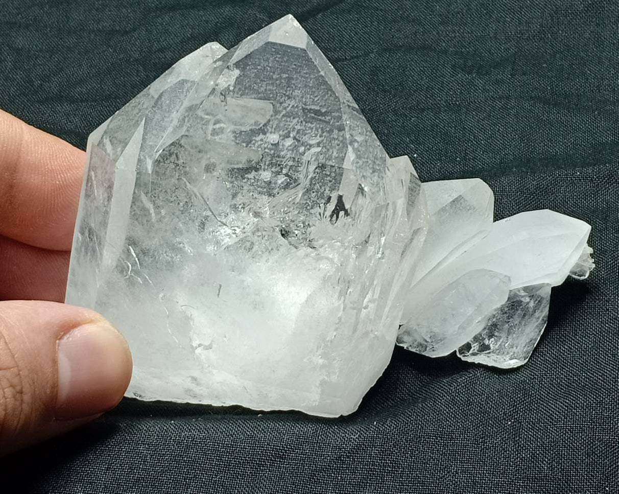 Natural quartz crystals cluster combined together 194 grams