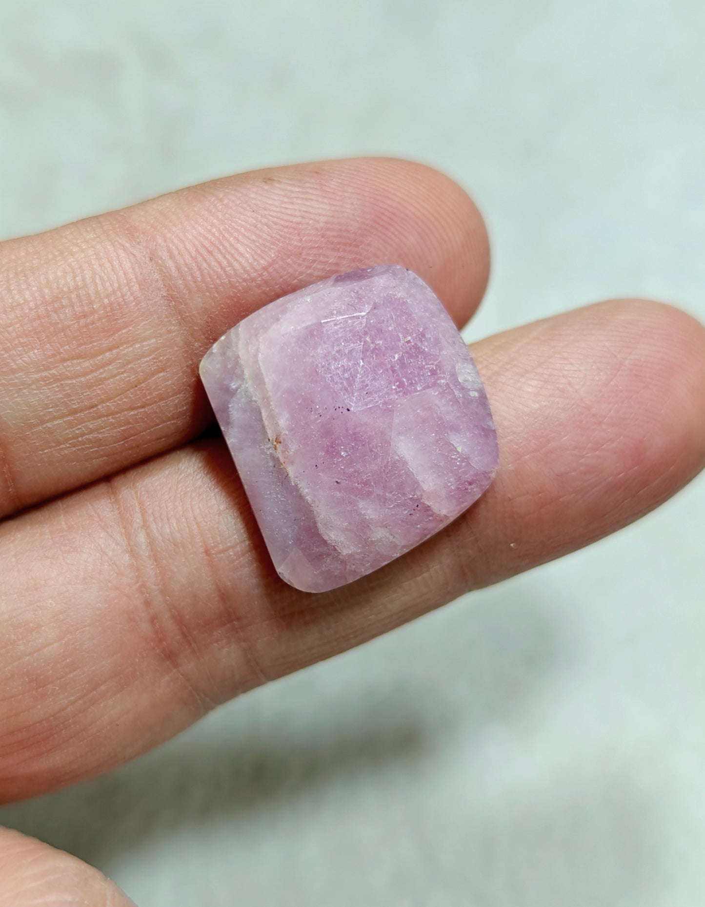 Single beautiful pink rose cut sapphire 28 carats