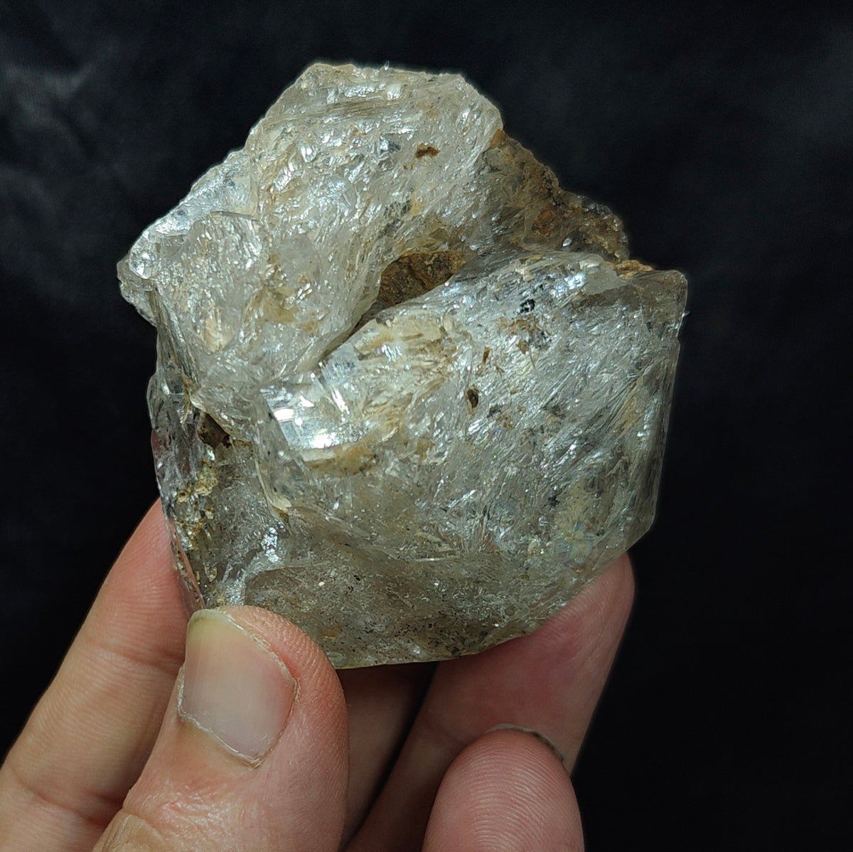 Natural Fenster Quartz Crystal with little clay inclusions 160 grams
