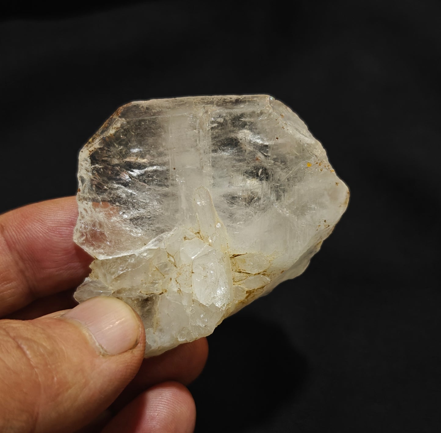 Natural faden quartz crystal 5.5x5x1.5cm