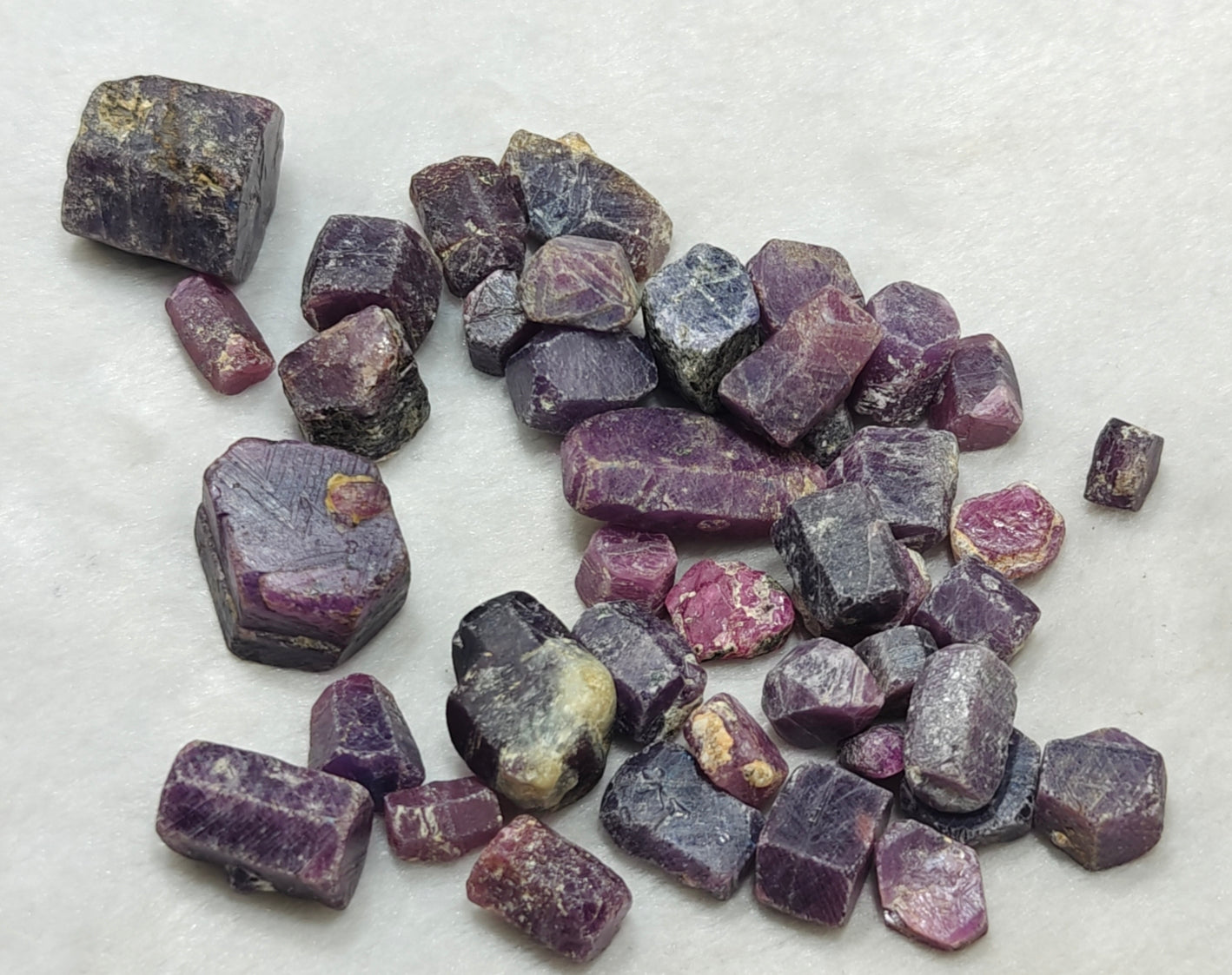 Natural Ruby Crystals lot 170 grams