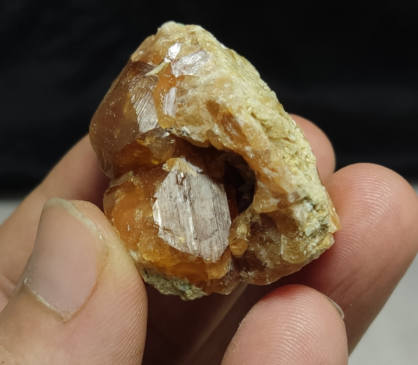 Garnet Variety Hessonite On Matrix 60 grams