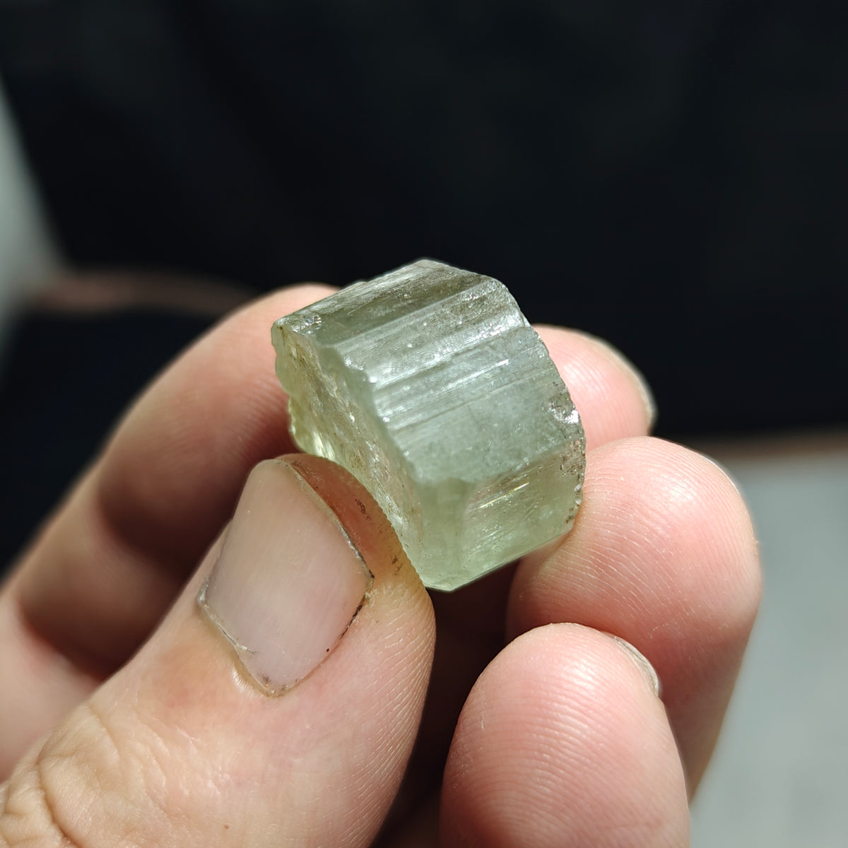 Natural green apatite crystal 13.5 grams