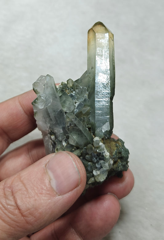 Chlorite Quartz cluster 70 grams