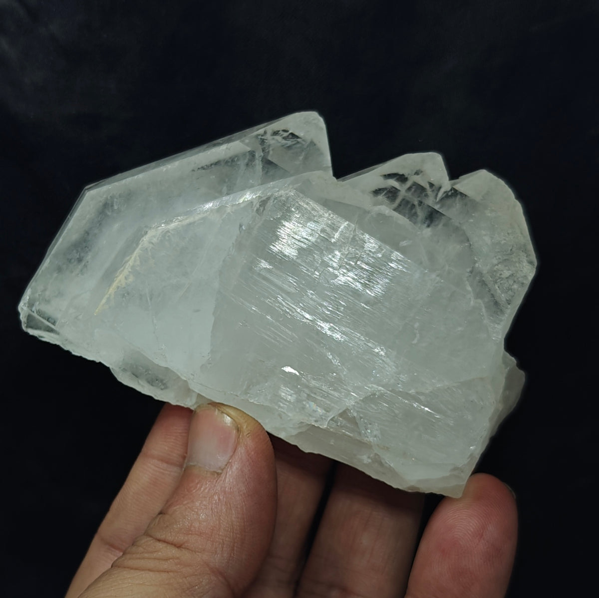 Natural faden quartz crystal 249 grams